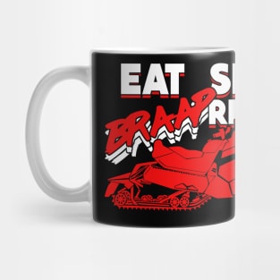 Eat Sleep Braap Repeat Snowmobiler Gift Mug